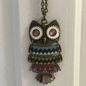 🇺🇸✨Long owl necklace